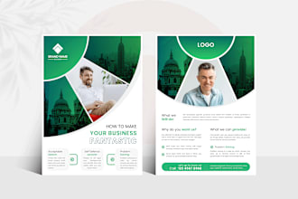 design business flyers or promotional product leaflets