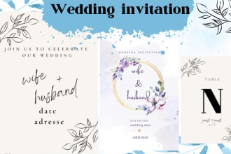 design a wedding invitation, holiday greeting card