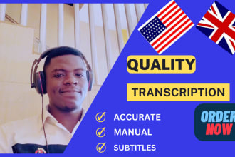 transcribe up to 60 minutes of audio or video at record speed