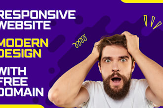 make a responsive website, just you choose a template, one domain free