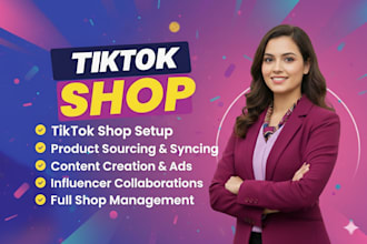 set up and manage tiktok shop, gmv max ads, and tiktok shop affiliate campaigns