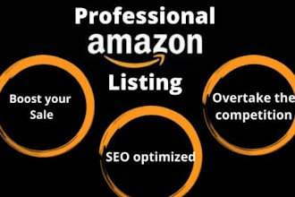 write amazon product description with SEO amazon listing optimization