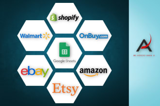 integrate amazon sp API, advt, shopify, etsy, walmart, ebay API in google sheets