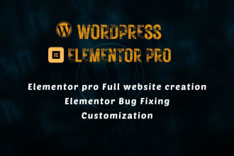 fix elementor website design, landing page design, and elementor conflicts