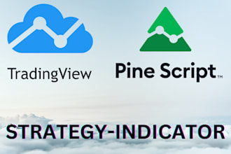 create indicator or strategy in tradingview pinescript