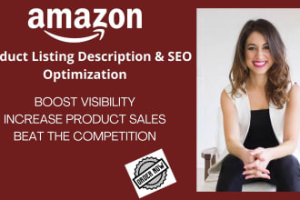 write amazon product listing description, SEO amazon listing optimization