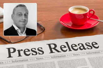 write a press release for crypto, finance, technology, food or music business