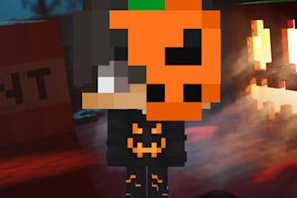 go create a minimalist avatar, icon, profile picture for your minecraft skin