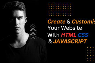do front end web development with using HTML and CSS for you
