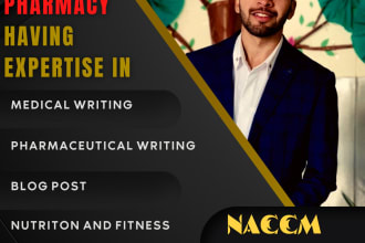 do medical writing and blog posts