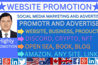 promote and advertise  website,crypto,nft,discord, product,blog,cbd oil,any link