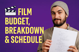 turn your script into a studio ready film budget and schedule