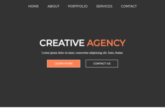 create modern landing web page in HTML CSS, react javascript