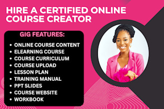be online course content writer, mini course content , curriculum developer