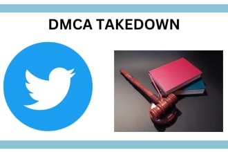 send dmca takedown notice to remove x under dmca from social media