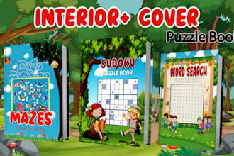 do make  sudoku word search puzzles and mazes book for kdp