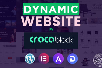 setup crocoblock dynamic website, jet engine