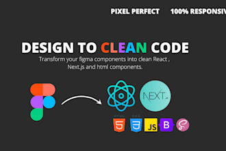 convert figma design to react or nextjs app