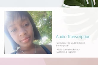 do audio transcription, verbatim, intelligent transcription