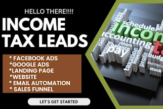generate income tax leads accounting leads book keeping leads tax leads