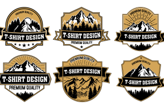 do custom typography t shirt design and retro vintage badge t shirts and logo