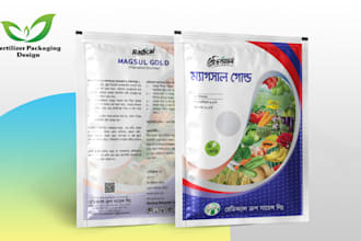 design of multiple fertilizer product packaging design