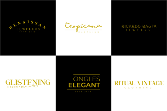 design luxury typography fashion or jewellery logo