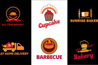 do bakery restaurant sea food, BBQ, , chef, , coffee, juice, café logo