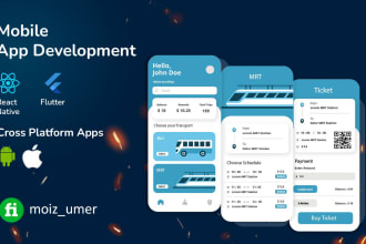 design and develop an android and ios app using flutter