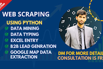 do professional web scraping and data mining for any website