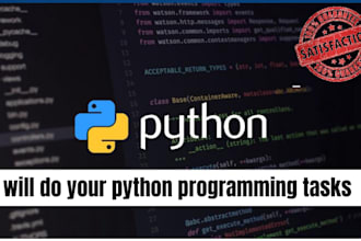 do your python programming tasks