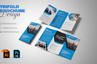 design a business trifold bifold brochure or pamphlet
