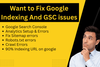 fix your google indexing, sitemap, and search console issue