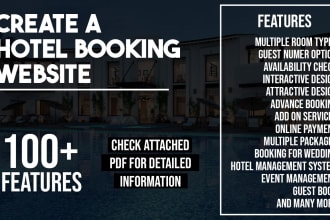 create a hotel booking website