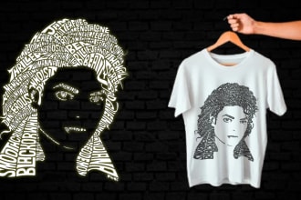 design amazing cartoon t shirt or creative typographic logo