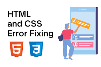 fix HTML and CSS on your website