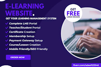design e learning, education, tutor lms website