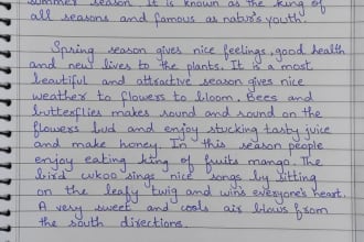 providing handwritten letter or card