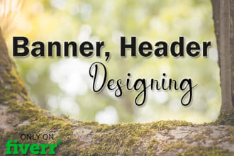 design attractive banners and headers