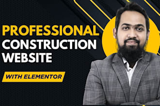 design a highly converted construction wordpress website