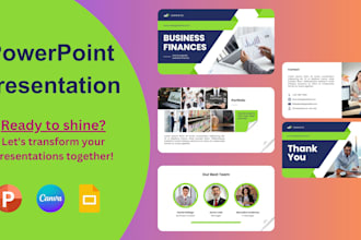 create modern canva presentation, PPT presentation, custom templates in one day