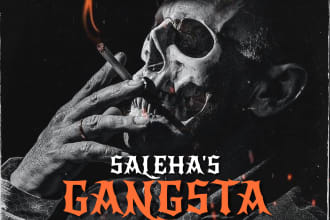 design professional rap or song cover art within few hours