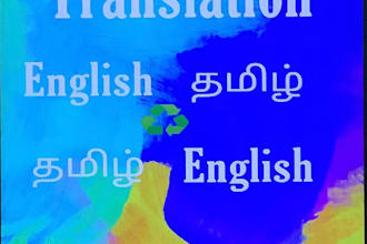 professionally translate english to tamil