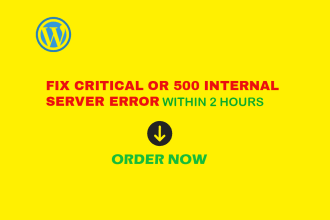 fix critical error, 500 internal server error or fatal error in 2 hours