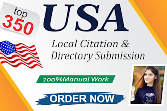 do top 350 USA local citations for local SEO and gmb ranking