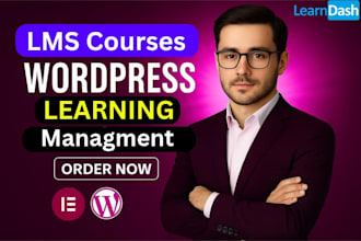 develop wordpress lms website with learndash lms, tutor lms