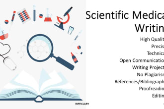 write high quality, health, medical, and scientific writing