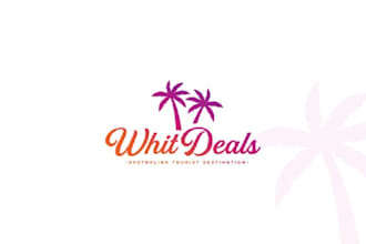 do attractive elegance better vibrant tropical tourism logo
