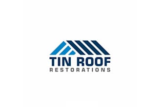 design modern classic cute tin roof logo unlimited revisions