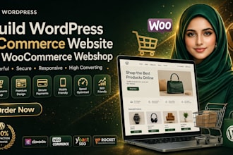 build wordpress ecommerce website or woocommerce webshop